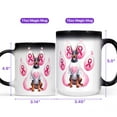 thumbnail image 4 of Faith Love Hope Doberman Pinscher Breast Cancer Awareness Survivor Heat Color Changing Mug Doberman Dog Lover Gifts Magic Coffee Mug - 02017, 4 of 4