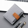 thumbnail image 3 of Men Wallet Canvas and PU Leather Gray/blue/black Short Male Purse Hasp/zipper Credit Card Holder Case Wallet for Men Money Bag, 3 of 8