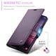 thumbnail image 5 of CaseMe Funda de Cuero para Samsung Galaxy S26+ 5G con Bloqueo RFID, para Samsung Galaxy  S26+ 5G Funda para Mujer y Hombre, Tarjetero con Cierre Magnético, Funda Tipo Folio, Morado, para, 5 of 10