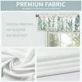 thumbnail image 4 of Green Leaf Curtain Valance for Windows Elegant Floral Rod Pocket Window Valances Plant Printed Short Curtains for Kitchen Bathroom 54 x 18 inch, 4 of 6
