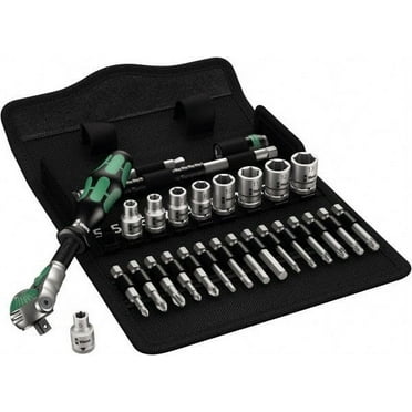 Wera 5004016001 1/4" Drive Socket Set Comes in Folding Textile Box