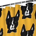 thumbnail image 3 of Boston Terrier Shower Curtain 36"x72" ,Bathroom Decorative Shower Curtains Set with 12 Hooks,Modern Waterproof Washable Shower Curtain, 3 of 6