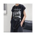 thumbnail image 3 of Camisa de manga corta para hombre, camisa de gran tamaño elástica con cuello redondo estampada para deportes de verano, 3 of 8