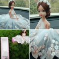 thumbnail image 2 of ZHAOCHENG Muñeca Conjunta Móvil Princesa Bebé 30 Cm Vestido De Novia De Encaje Suite Niños Juguete Niña Regalo Coche - Negro, 2 of 2