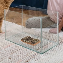 Clispeed Dark Brown Cork Bark Terrarium Decor for Reptile Tanks and Aquarium Background