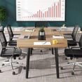 thumbnail image 2 of Tribesigns 6FT Conference Table, 70.8L x 35.4W x 29.5H inches Boat Shaped Meeting Table, 2 of 5