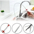 6Pcs Hair snake Tool Drain Opener Hair Clog Remover Sink Snake for