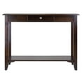 thumbnail image 3 of Pemberly Row Transitional Solid Wood Console Table with Drawer in Cappuccino, 3 of 7
