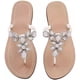 thumbnail image 1 of Sandalias con diamantes de imitación Sandalias planas para mujer Sandalias con pedrería Flip Flop, 1 of 2