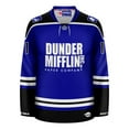thumbnail image 4 of Dunder Mifflin Michael Scott Blue Hockey Jersey, 4 of 5
