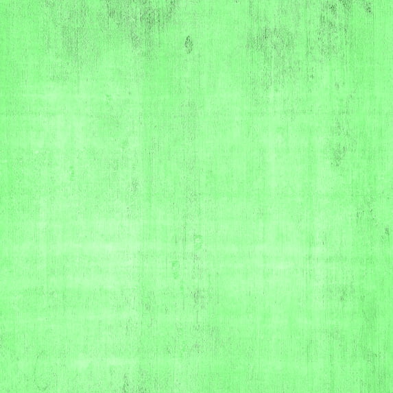 Ahgly Company Indoor Square Solid Emerald Green Modern Area Rugs, 7' Square