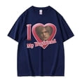thumbnail image 4 of Camiseta con estampado de I Love My Boyfriend para hombre y mujer, camisa con estampado de León S Kennedy, Harajuku, moderna, 100% de algodón, de gran tamaño, 4 of 5