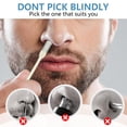 thumbnail image 5 of 2-in-1 Nasal Hair Cutter, Upgraded 360° Rotating Nostril Hair Removal Tool, Double Sided Nose Hair Blade, Nose Hair Trimmer with Ear Picker for Women Men Travel Essentials, 5 of 8