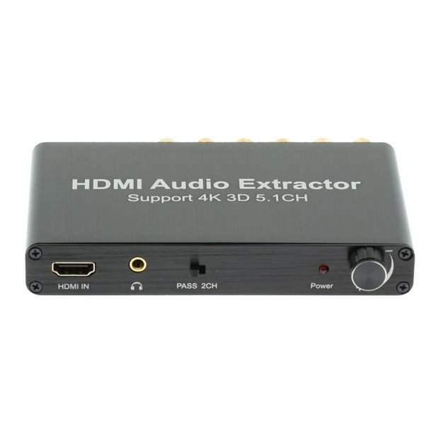 a 5.1CH Extractor Convertidor Decodificador Coaxial de Audio Digital Baoblaze Convertidor de Extractor de Audio HDMI