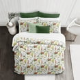 thumbnail image 2 of 6ix Tailors  Vintage Botanicals Comforter & 2 Pillow Shams Set, White - Super King Size - 3 Piece, 2 of 5