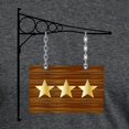 thumbnail image 3 of CafePress - 3 Star Hanging Sign T Shirt - Mens Tri-blend T-Shirt, 3 of 4