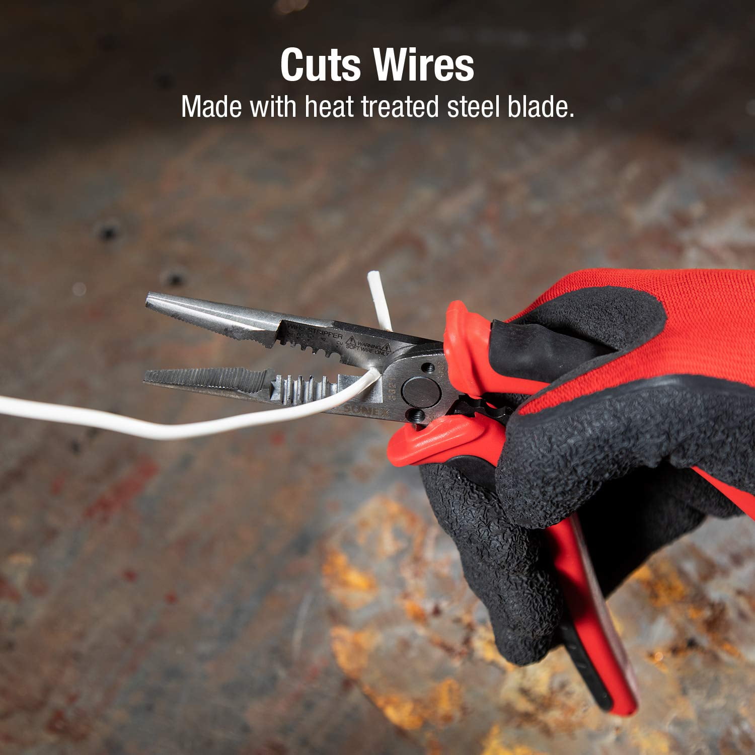 Sunex 3621 Pistol Grip Needle Nose Electrician Pliers