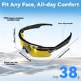 thumbnail image 6 of Smart Bluetooth Audio Glasses, Open-Ear Headphones with Music & Calls, UV400 for Sports, 6 of 7