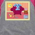 thumbnail image 3 of Blue Clues & You! - Blue Polaroid - Toddler And Youth Girls Raglan Graphic T-Shirt, 3 of 5