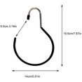 thumbnail image 3 of Bufanda Anillo Colgador Corbata Bufanda Gancho Percha Antideslizante Corbata Sombrero Gancho Bufanda Estante de almacenamiento Bufanda Cinturón Bolso 5pcs Vhermosa WLJ-2262, 3 of 5