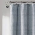 thumbnail image 4 of Lush Decor 100% Cotton Nantucket Yarn Dyed Cotton Tassel Fringe Shower Curtain White/Gray Single 72x72, 4 of 11