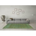 thumbnail image 3 of Ahgly Company Indoor Square Oriental Light Blue Industrial Area Rugs, 4' Square, 3 of 4