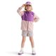 thumbnail image 3 of Sudadera con capucha THE NORTH FACE para niños Glacier con cierre completo, rosa musgo/uva, 3 of 6