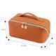 thumbnail image 3 of Bolsas de maquillaje de PU con bolsa de cosméticos de diamante con cremallera para viajes femeninos (marrón) Ygjytge Cuidado Belleza, 3 of 3