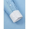 thumbnail image 3 of sogami Striped Dress Shirt For Men Casual Long Sleeve Button Down Shirt Stretched Shirt Regular Fit, 3 of 9