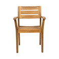 thumbnail image 5 of Tcbosik Set of 2 Outdoor Chairs, Patio Dining Chair, Wood Armchair for Garden, Deck, Lawn, Porch, Backyard, Teak, 5 of 11