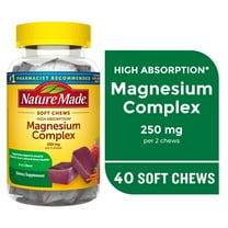 Nature Made High Absorption Magnesium Complex Soft Chews, Magnesium Supplement, 40 Count