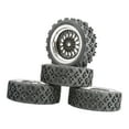 thumbnail image 3 of Neumático de goma R de 71 mm resistente al desgaste de repuesto para coche RC HSP 1/10 1/14 1/18 1/16 RC Astilla negra Style2, 3 of 7