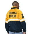 thumbnail image 2 of Men's Starter Navy/White Indiana Pacers The Veteran Tricot Track Raglan Full-Zip Jacket, 2 of 2