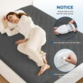 thumbnail image 6 of Heated Mattress Pad Cal King Quilted Zone Heating Electric Bed Warmer Comfort Heat Mattress Pad Cover Dual Controller（10 Heat Setting | 1-12 Hours Auto Shut Off | with 8-21 Inch Deep Pocket） Gray, 6 of 7