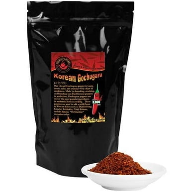 Fiery Farms Red Korean Gochugaru Pepper Flakes 1KG/2.2 lbs - Authentic Sun-Dried Chili Flakes