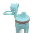 thumbnail image 7 of 20oz Water Bottles with Water Jug Lid Handle Reusable Fitness Sports Bottle Odor Proof and Stain Resistant, Protective Sleeved Glass Bottle, Blue, 7 of 7