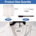thumbnail image 1 of Non-Iron Fabric Labels, Personalized Clothing Tags for School and Daycare, Washable, Fade-Resistant, 100 White Pieces, Easy Iron Application, Suitable for Smooth Surface Adhesion, 1 of 7