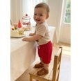 thumbnail image 6 of BemeyourBBs 2pcs Infant Boy First Birthday Outfits One Years Old Summer Clothes Short Sleeve Crew Neck Fire Engine Embroidery T Shirt Tops And Elastic Waist Pockets Shorts Set, 6 of 9