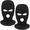 Black+Black, variant on 2 Pack 3 Holes Winter Balaclava Cap Knitted Face Cover Full Face Cover Outdoor Balaclava Knitted Neck Gaiter Ski Mask for Sports Cycling