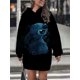 thumbnail image 1 of Vestido con capucha para mujer, informal, estilo minimalista callejero, vestido a la moda, sudaderas con capucha, chándal 3d, ropa de calle de estilo coreano, 1 of 5