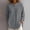 Dark Gray, variant on CaComMARK PI Cotton Gauze Shirts for Women Button Down Crewneck Blouse Loose Fit Casual Tunic Tops with Pocket Fall Summer Clothes White