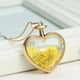 thumbnail image 2 of Guardapelo Flotante Collar De Cadena Amarilla Colgante De Flores Secas En Forma De jinwen Locket Collar, 2 of 5
