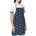 thumbnail image 3 of Fuzoiu Octopus Sea Life Print Waterproof Apron, Kitchen Apron for Women Men Chef, Apron for Christmas Dinner Party Cooking Baking Crafting House Cleaning Kitchen, 3 of 7
