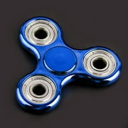Triangle Fidget Spinner Decompression Gyro Toy Electroplating Finger Spinner Stable Fidget Hand Spinner Toy - Royalblue
