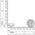 thumbnail image 3 of Gem Stone King 925 Sterling Silver White Simulated Opal White Lab Grown Diamond and White Moissanite Engagement Ring for Women (0.77 Ct, Gemstone October Birthstone, Round 6MM and 3MM, Size 8), 3 of 4
