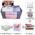 thumbnail image 4 of Bolsas de almacenamiento para cama de 3 piezas para organizar ropa de cama, edredones y mantas de forma ordenada, 4 of 8