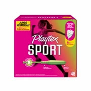 Playtex Sport Tampons, Unscented, Regular (48 Count)