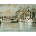 thumbnail image 2 of Childe Hassam 18x15 Gold Ornate Wood Frame and Double Matted Museum Art Print Titled - Columbian Exposition, Chicago (1892), 2 of 4