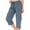 Blue, variant on HongQid Womens Capris with Pockets Loose Fit Casual Capri Pants Dressy Lightweight Ladies Baggy Cargo Pants for Hiking
