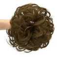 thumbnail image 5 of Pony Tail Hair Extension Bun Hairpiece Wrap Chignon Big Wave Curls Scrunchie Synthetic Hair for Women, 5 of 8